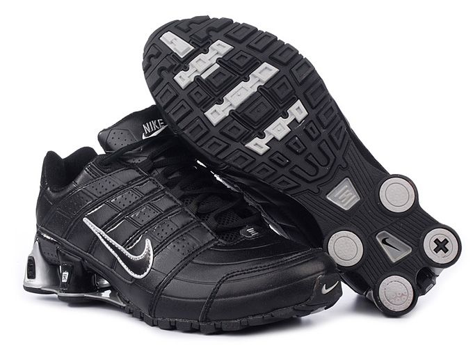 Mens Nike Shox Nz Shoes Black Silver